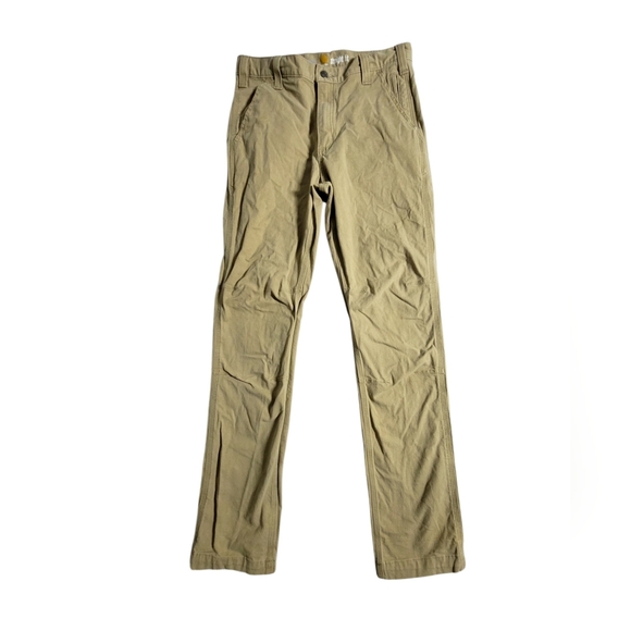 Carhartt Pants Mens 32x34 Khaki Tan Straight Fit Workwear Grunge - Picture 1 of 10